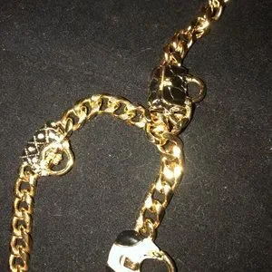 NWT St. John handbag charm gold chain belt. Vintage ST JOHN SJ Logo Designer Runway Layered Gold Tone  main image 3